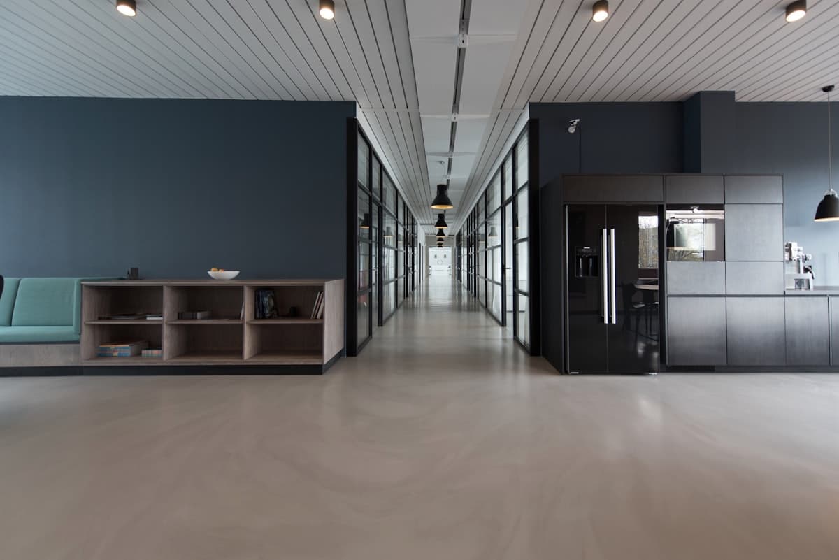 Modern office representing business insurance